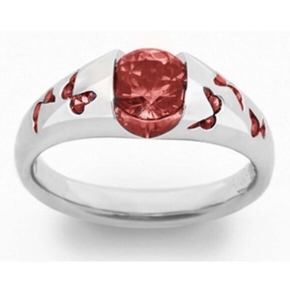 💥Colors Stone Butterfly Ring for  Women Girl Hot Sale Design Rings,HA4011-6 - Picture 1 of 3
